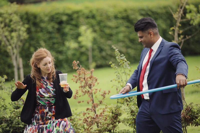 Wedding fun and games at Blencowe Hall, The Rowley Estates, Lake District wedding