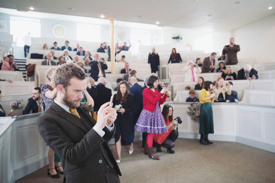 Secret Seaview Chapel wedding venue | Robin Hoods Bay seaside wedding | Scarborough English seaside | Natural wedding photography