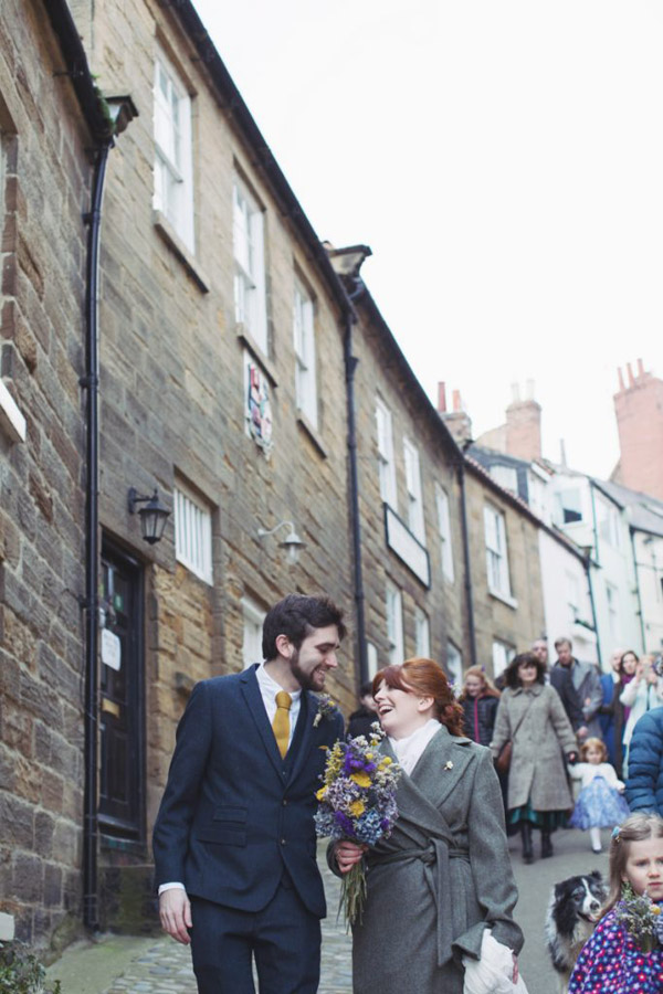 Robin Hoods Bay seaside wedding | Scarborough English seaside | Bride & groom shoot | Natural wedding photography
