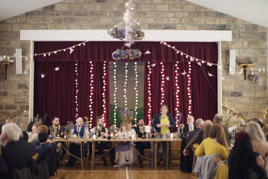 Fylingdales Village Hall wedding | Robin Hoods Bay seaside wedding | Scarborough English seaside | Bride & groom shoot | Natural wedding photography | Vintage bride look