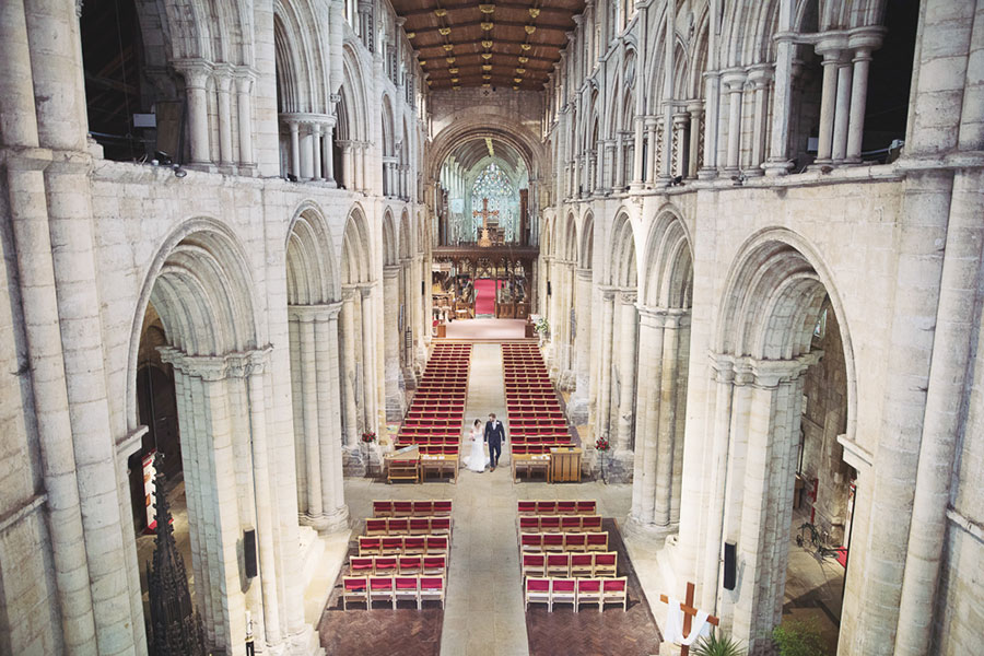 A photo of Yorkshire wedding venue Selby Abbey near York a stunning big church wedding