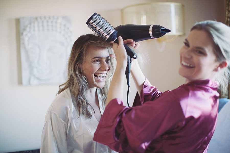 Natural Chester wedding photography | Bridal prep