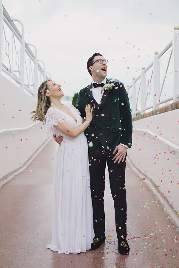 Chester wedding venue | Chester Racecourse wedding photography | Natural wedding photography Chester | Chester wedding photographer | Groom in green suit