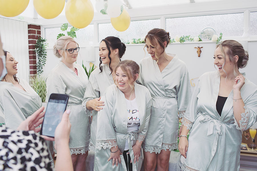 Wedding bridal prep | Derbyshire countryside wedding venue | Natural wedding photography Derbyshire