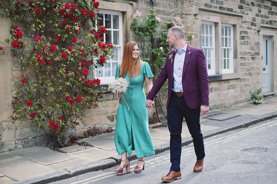 Bakewell Town Hall elopement wedding photography | Small intimate Bakewell Yorkshire wedding