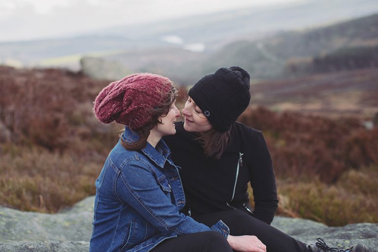 Lucy & Sarah ♡ Peak District Engagement Photoshoot