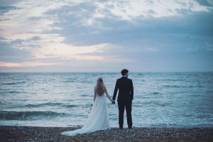 UK Beach Wedding Photography Flamborough Cliffs coastal wedding venue Yorkshire UK England