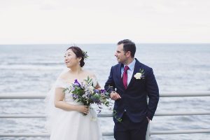 Robin Hood's Bay wedding photographer | The Cove wedding photography Yorkshire seaside wedding venue beach