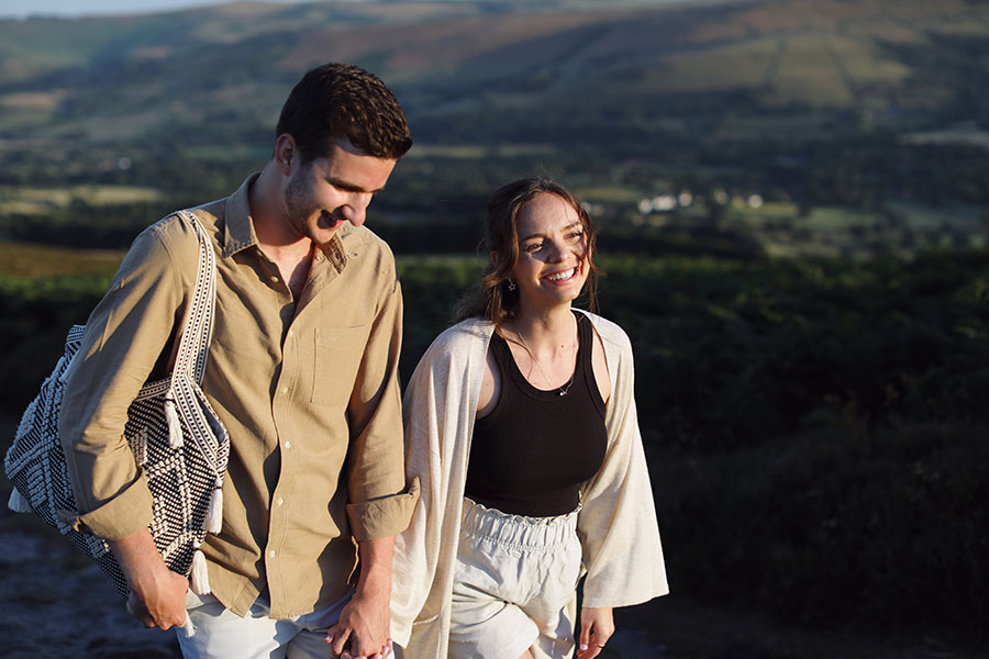 Peak District proposal photoshoot at Curbar Edge