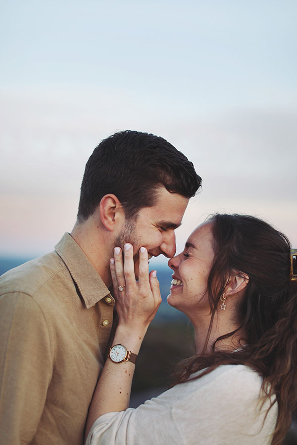 Peak District proposal photoshoot at Curbar Edge