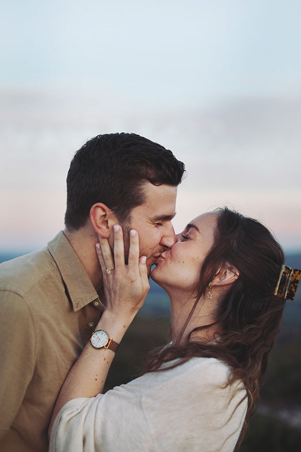 Peak District proposal photoshoot at Curbar Edge