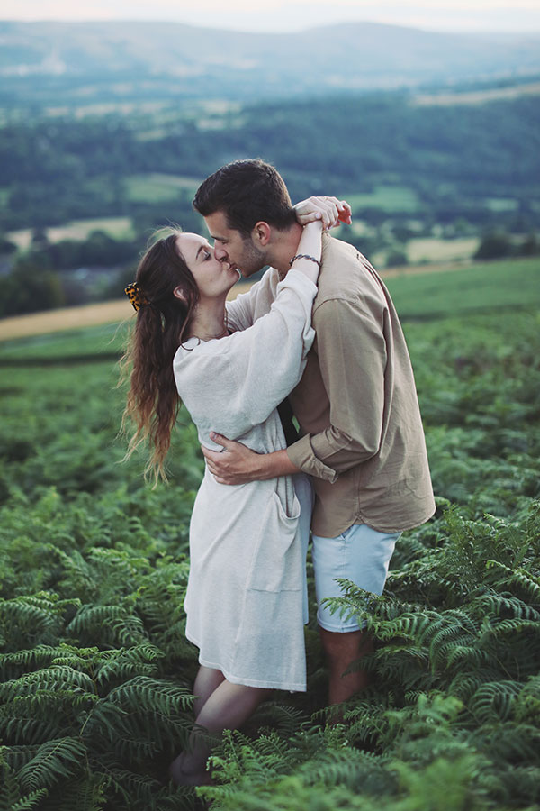 Peak District proposal photoshoot at Curbar Edge