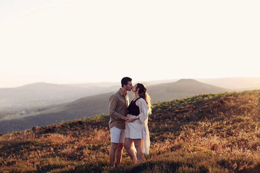 Peak District proposal photoshoot at Curbar Edge