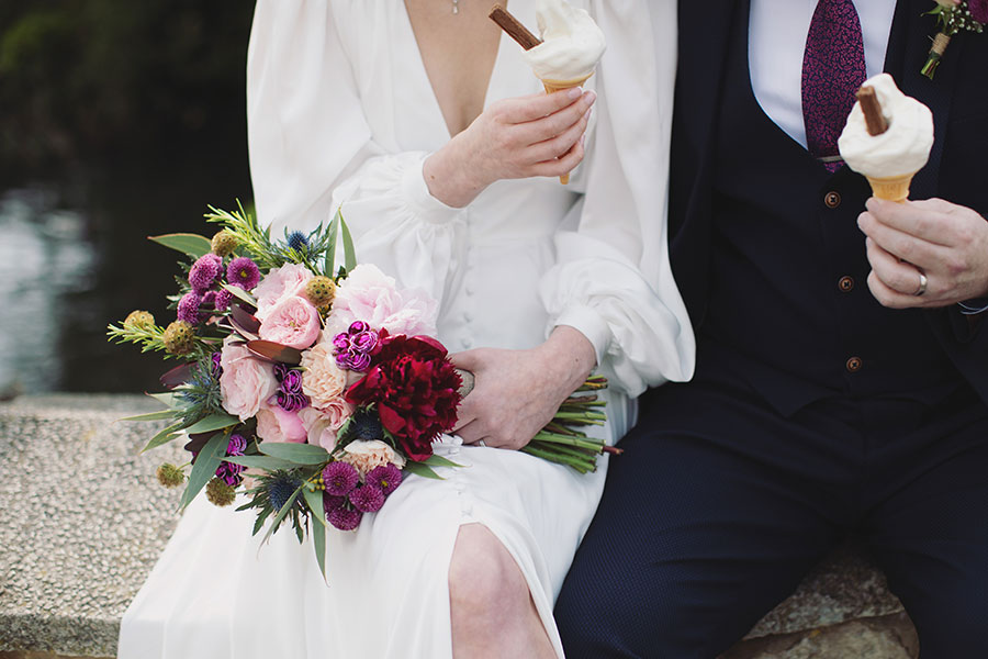 Candid wedding photography at Stamford Registry Office capturing a romantic elopement