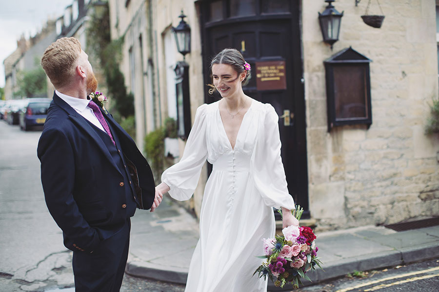 Elopement wedding photography at Stamford Registry Office capturing authentic emotions