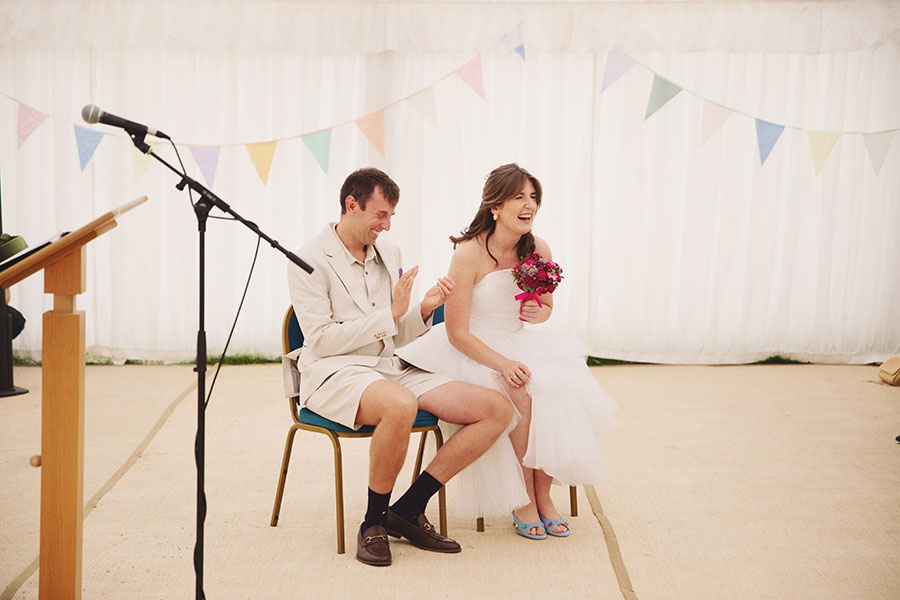 Emotional moment during the ceremony inside Cliff College Hotel – Cliff College wedding photography