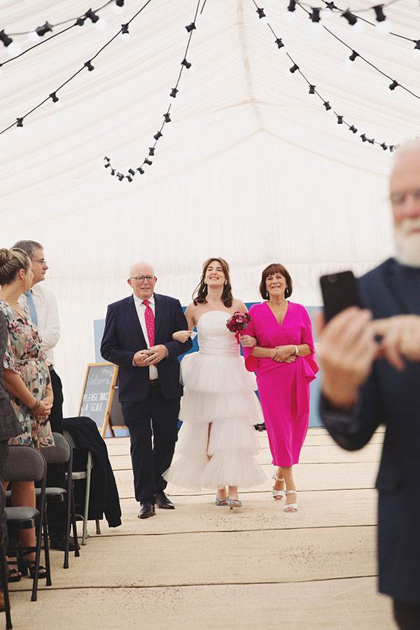 Emotional moment during the ceremony inside Cliff College Hotel – Cliff College wedding photography