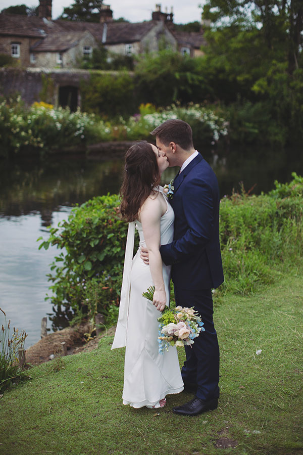 Bakewell Town Hall wedding portraits of bride & groom