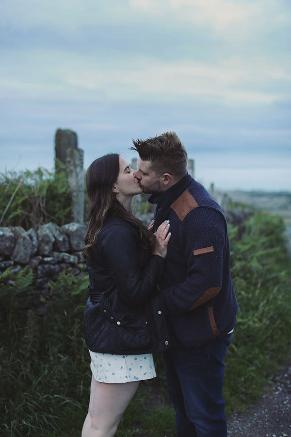 Diana & Alex ♡ Peak District Engagement Photoshoot 7 Engaged couple Diana and Alex looking at each other during their Peak District engagement photoshoot.