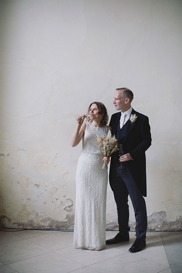 Natural couple portraits around Sheffield General Cemetery after Samuel Worth Chapel wedding