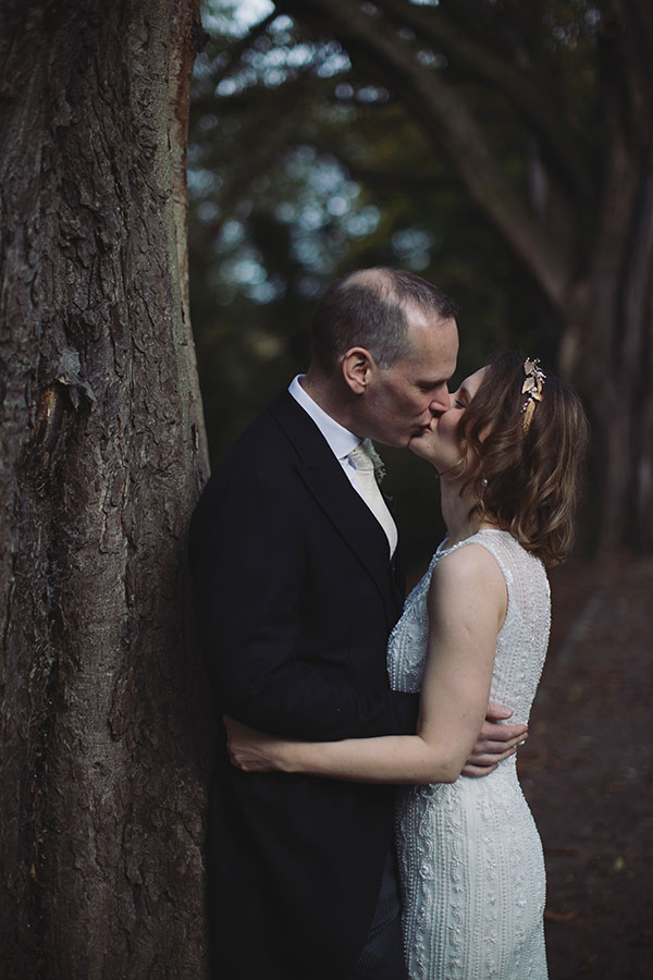 Natural couple portraits around Sheffield General Cemetery after Samuel Worth Chapel wedding