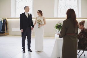 Samuel Worth Chapel wedding ceremony at Sheffield General Cemetery with Lee and Camilla