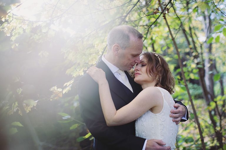 Exterior of Samuel Worth Chapel at Sheffield General Cemetery during wedding day