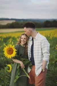 Summer Photoshoots at Barlow Sunflower Fields 3 Summer portrait session surrounded by sunflowers in full bloom