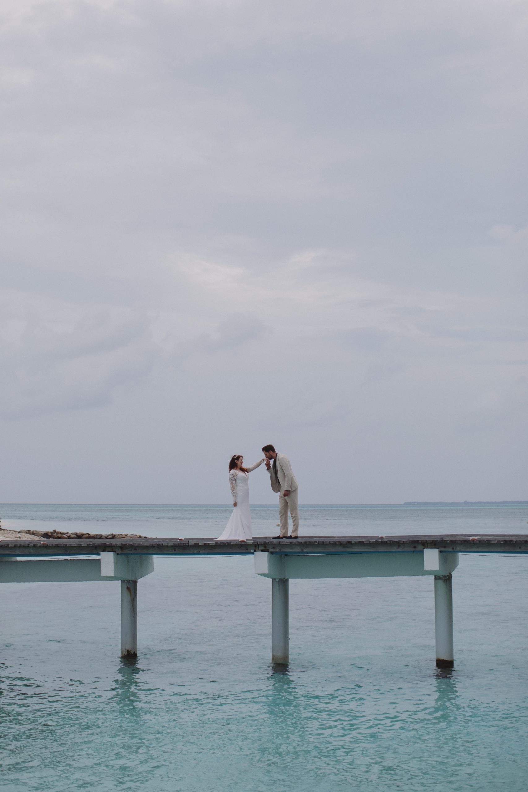 Rebecca & Tom ♡ Maldives Elopement Wedding Photography 14 Maldives Wedding for Two Beneath Cloudy Skies