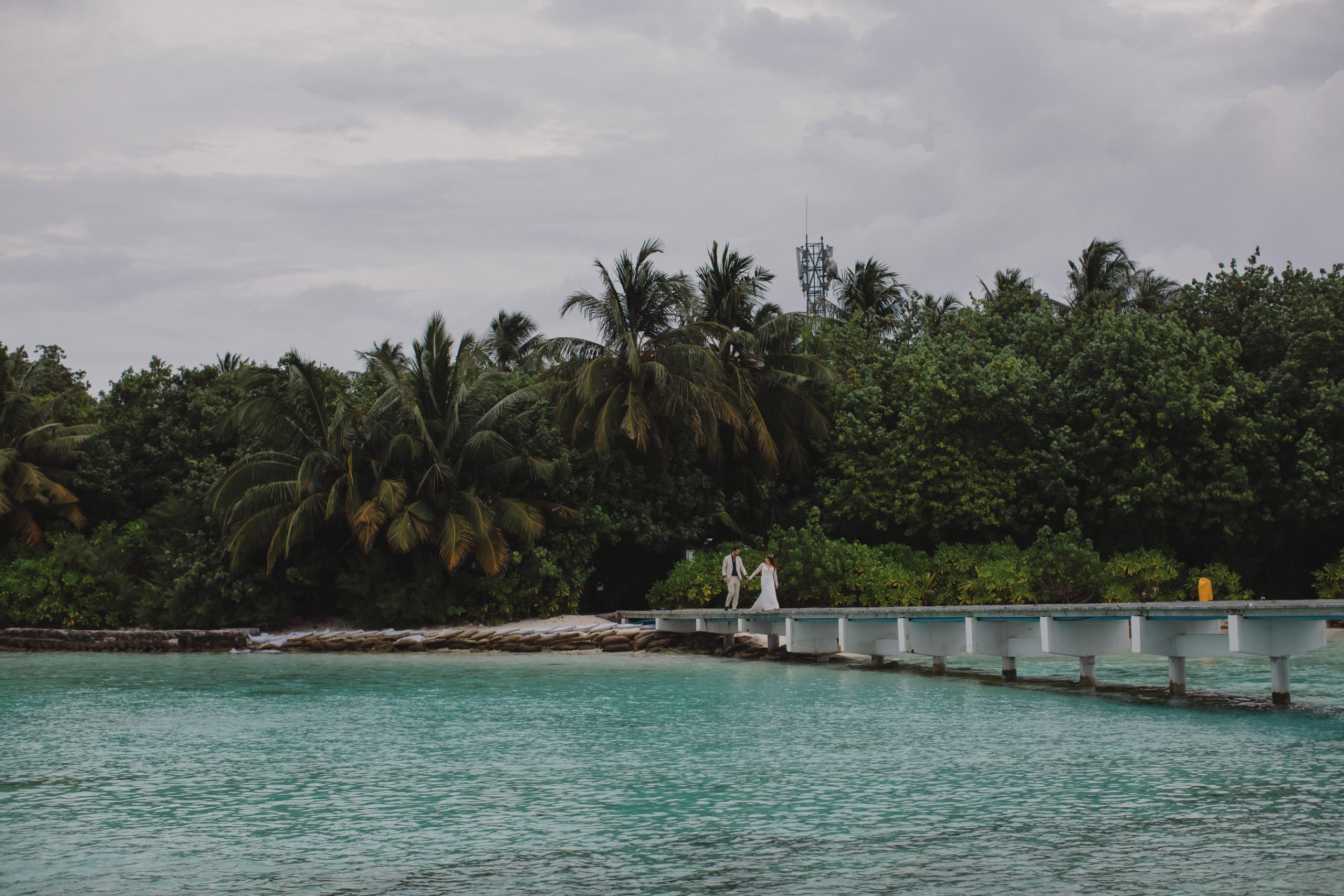 Rebecca & Tom ♡ Maldives Elopement Wedding Photography 17 Maldives Wedding for Two Beneath Cloudy Skies