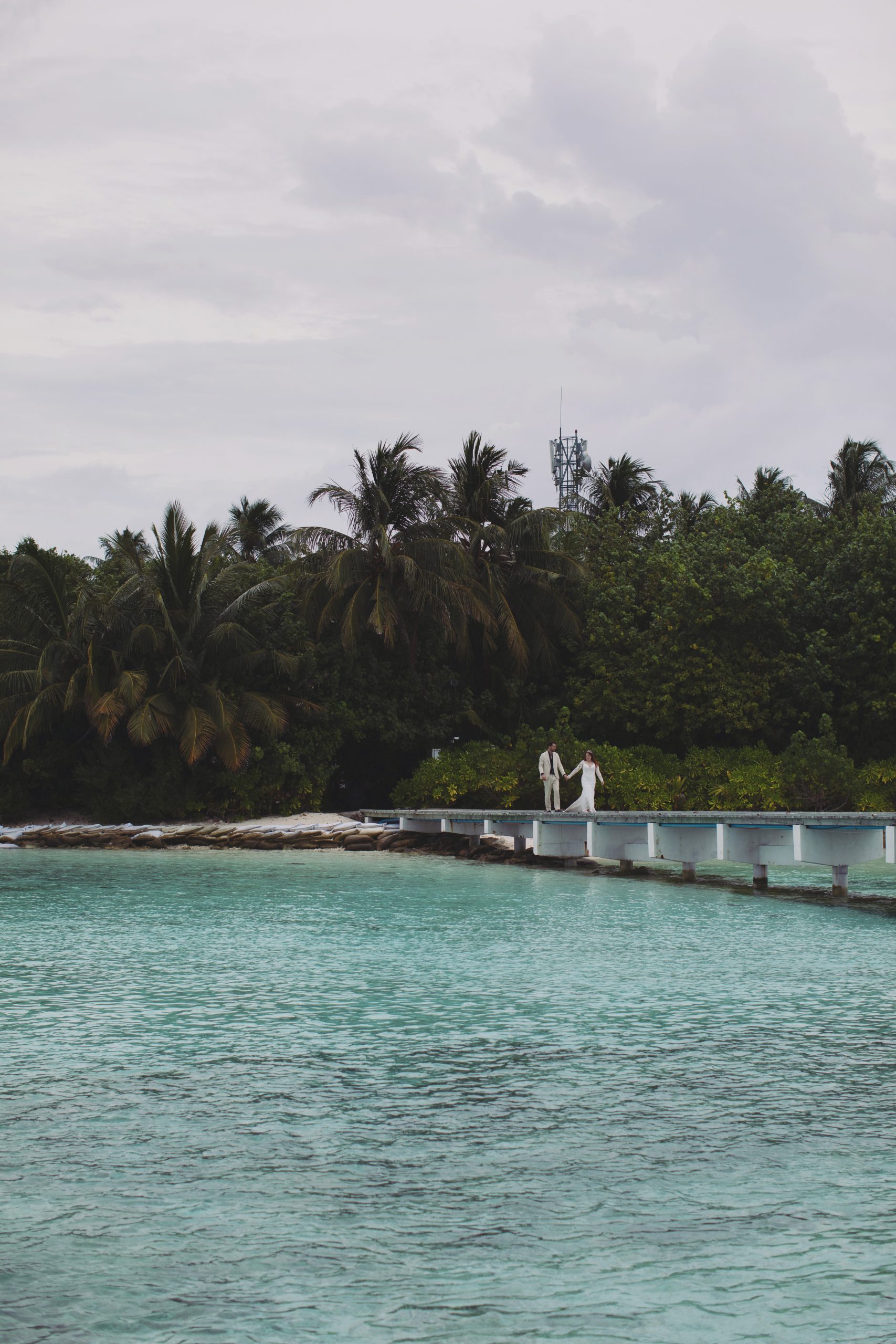 Rebecca & Tom ♡ Maldives Elopement Wedding Photography 18 Maldives Wedding for Two Beneath Cloudy Skies