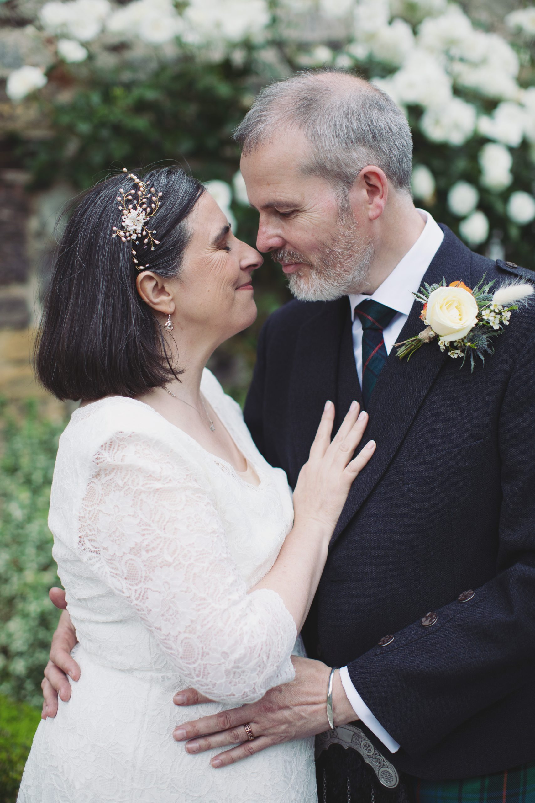 Siobhan & Jonathan ♡ Bakewell Town Hall Wedding 32 Siobhan and Jonathan walking through Bakewell following their registry office wedding.