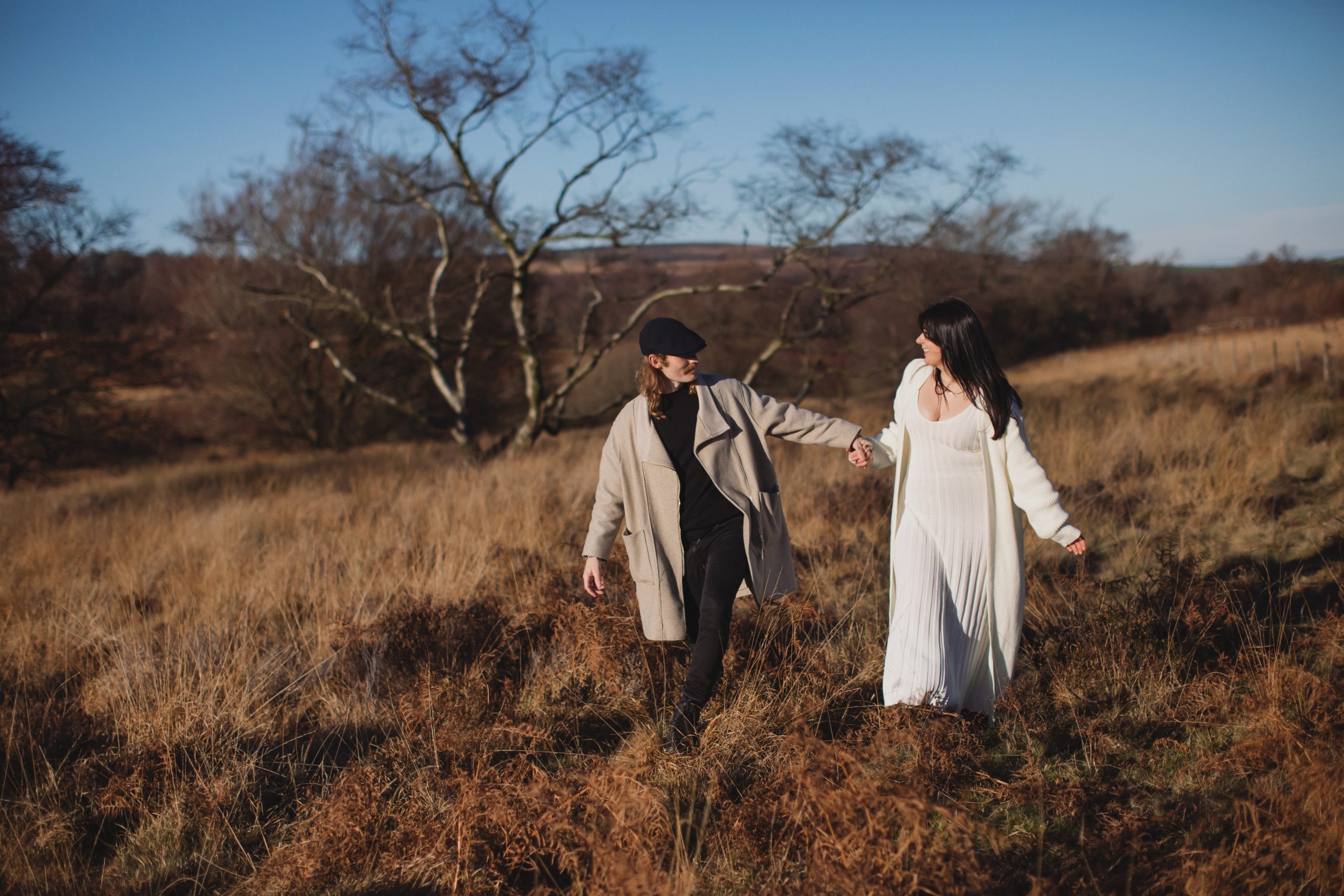 Cat & Liam ♡ Engagement Photoshoot at Shillito Woods 29 Cat and Liam exploring woodland trails during their engagement photography session near Sheffield.