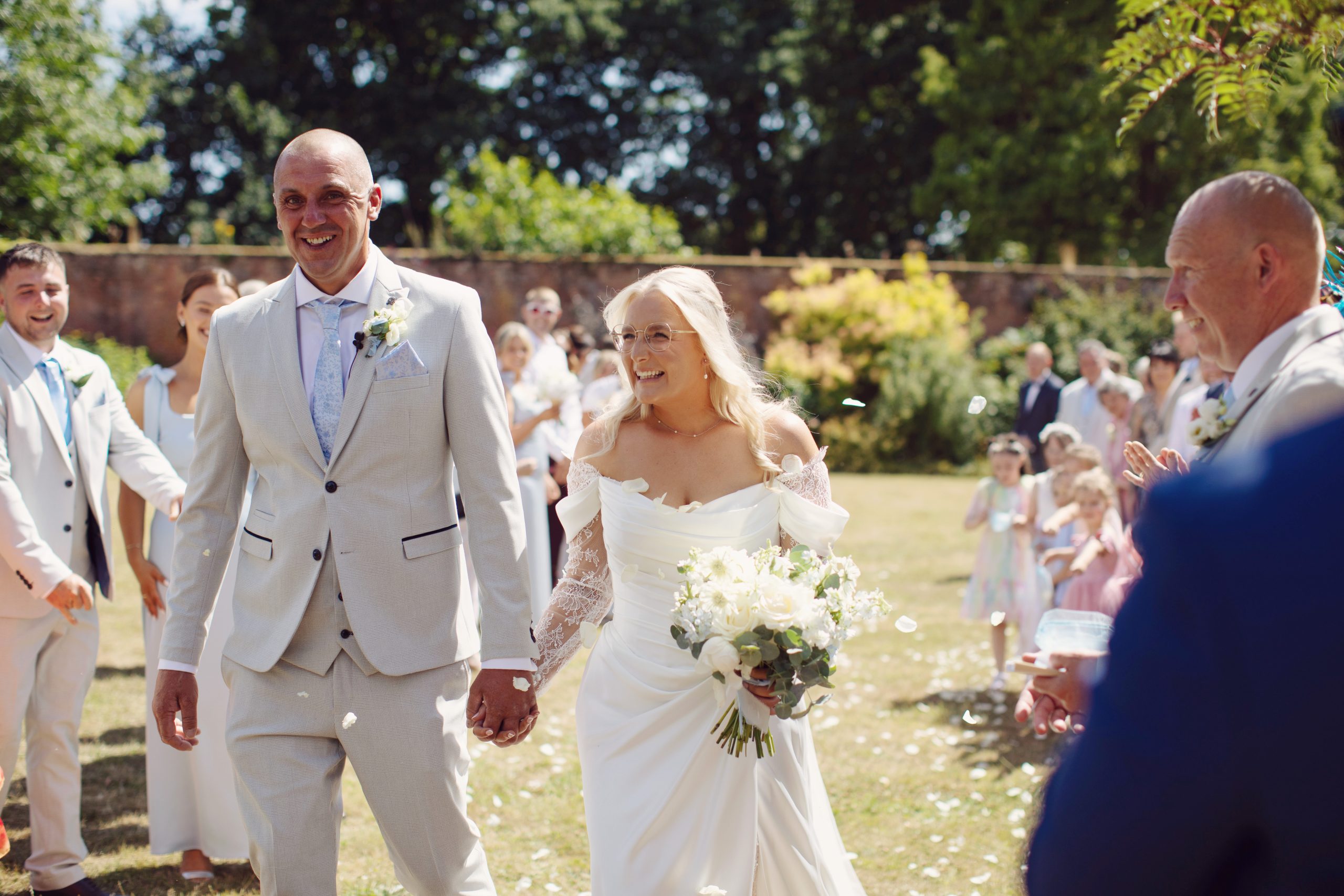Marisa & Steven ♡ Thorpe Garden Wedding Photography 24 Bride and groom portrait at Thorpe Garden wedding venue