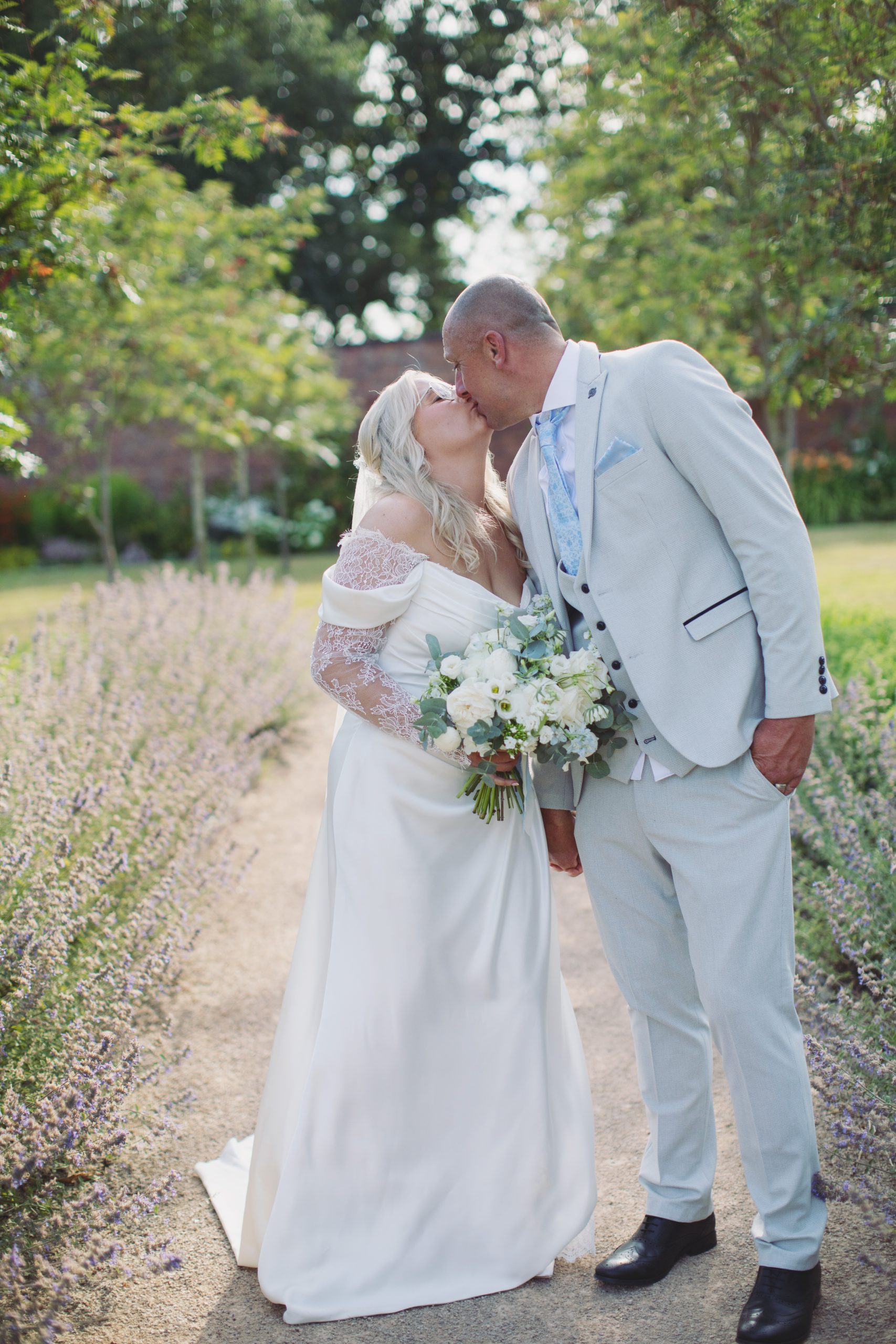 Marisa & Steven ♡ Thorpe Garden Wedding Photography 50 Bride and groom portrait at Thorpe Garden wedding venue