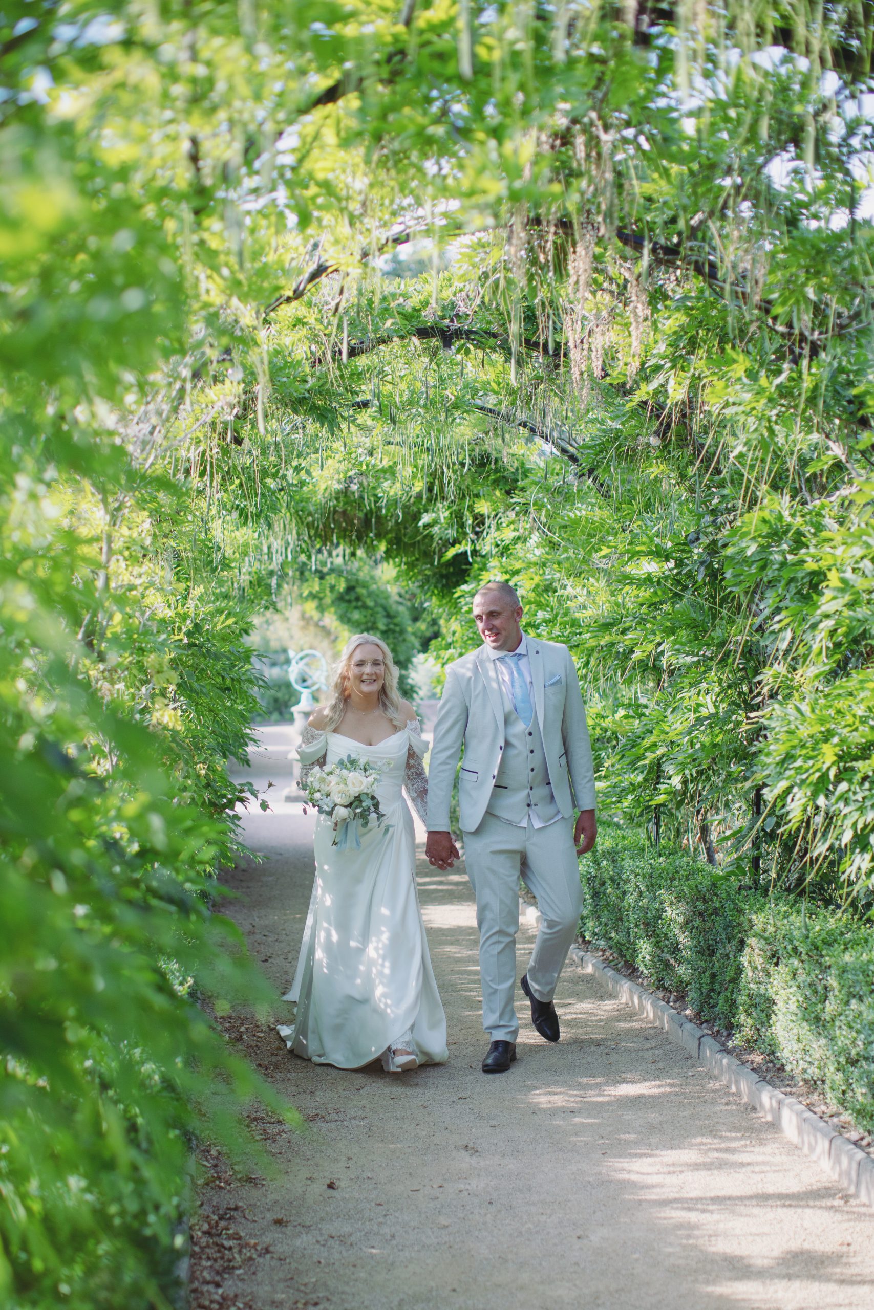 Marisa & Steven ♡ Thorpe Garden Wedding Photography 51 Bride and groom portrait at Thorpe Garden wedding venue