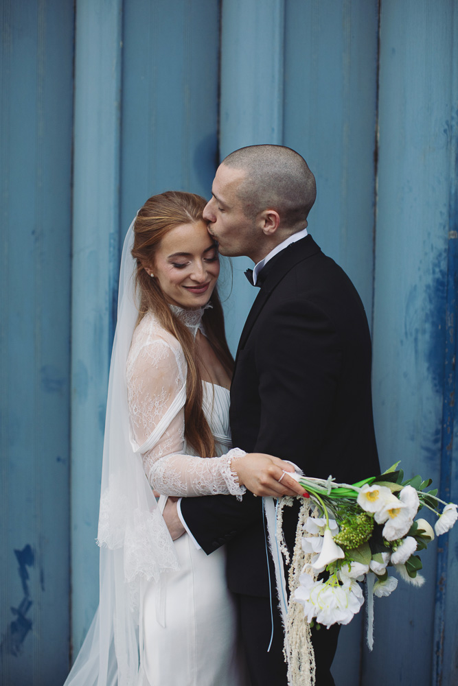 Ellie & Kamen ♡ The Victoria Wedding Venue, Sheffield 52 Bride and groom sharing a romantic moment at The Victoria wedding venue Sheffield