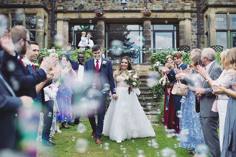Whrilow Brook Hall outsite wedding photography, 39 acres of grounds, stunning and picturesque 